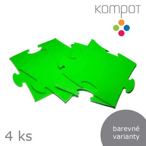 Podtácky puzzle 4 ks :: více barev