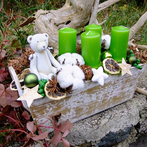 Adventní ošatečka - Medvídek v lese — foto 1