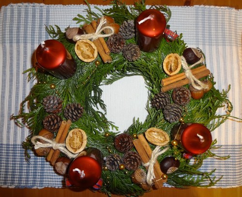Přírodní Adventní věnec — foto 1
