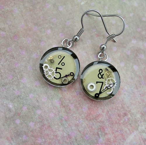 Old typewriter earings — foto 1