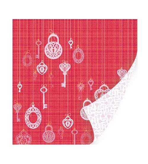 Lovebirds Key to My Heart Foil Paper