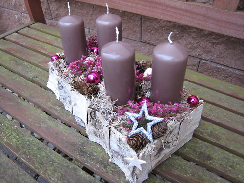 Adventní svícen v bříze... — foto 1