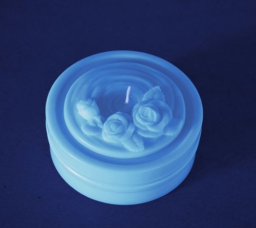 Forma na svíčky Kruh růže válec - průměr 10cm