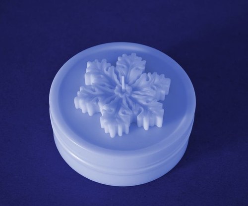 Forma na svíčky Vločka válec. - průměr 10cm