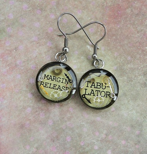 Old typewriter earings — foto 1