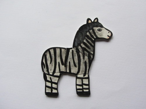 Zebra-skládačka s magnety — foto 1