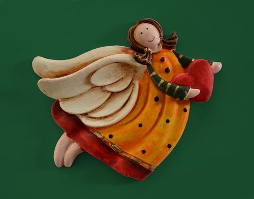 Forma Relief Andělíček letící se srdíčkem - 8cm