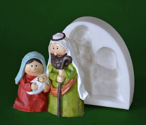 Forma na svíčky Betlém plochý, vel. 9cm
