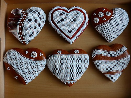 Vyšívaná srdíčka — foto 1