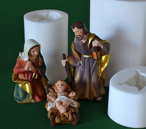 Formy na svíčky Ježíšek, P. Marie, Ježíš, do 10cm