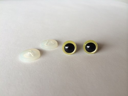 10 mm žlté bezpečnostné oči — foto 1