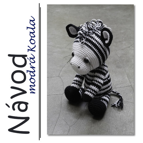 Háčkovaná zebra Matty - návod