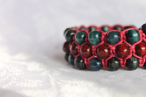 Náramek trojitý / Triple shamballa — foto 1