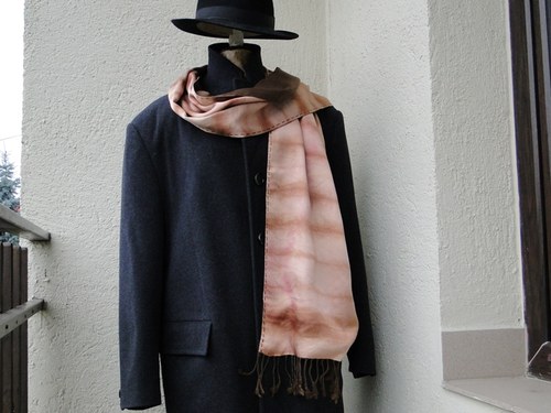 Dvojitá šála pashmina/hedvábí — foto 1