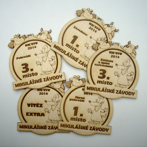Psí závoďácká MEDAILE na přání
