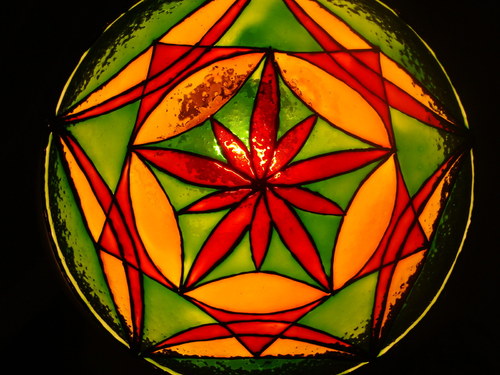Mandala Červený květ — foto 1