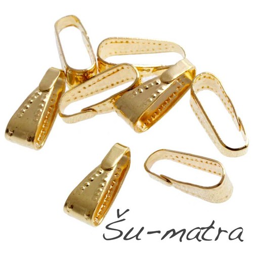 Šlupna zlatá, 4x11 mm (10 ks)