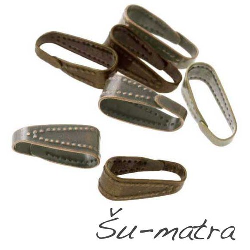 Šlupna starozlatá, 4x11 mm (10 ks)
