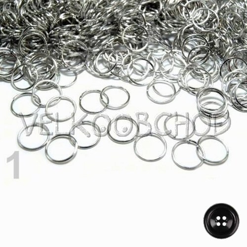 Spojovací kroužky pr.8 mm (250 ks) - platina