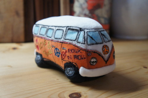 Plyšový busík peace — foto 1