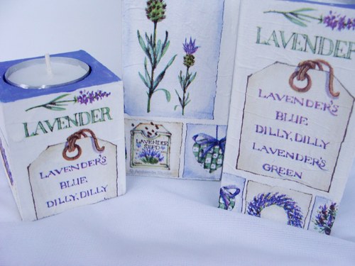 Levandulové svícny — foto 1