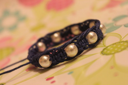 Blue Dreams.. Náramek macramé — foto 1