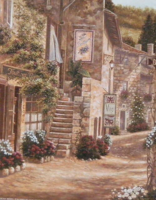 Ulička-Reprodukce Decoupage — foto 1