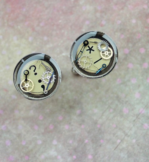 Old typewriter cufflinks — foto 1