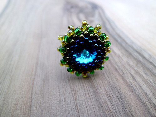 Swarovski "Paví" ... prsten — foto 1