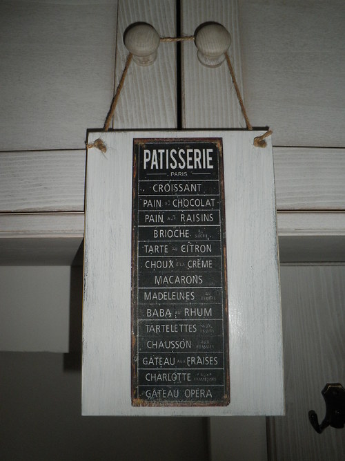 Vintage cedulka na dveře "Patisserie"