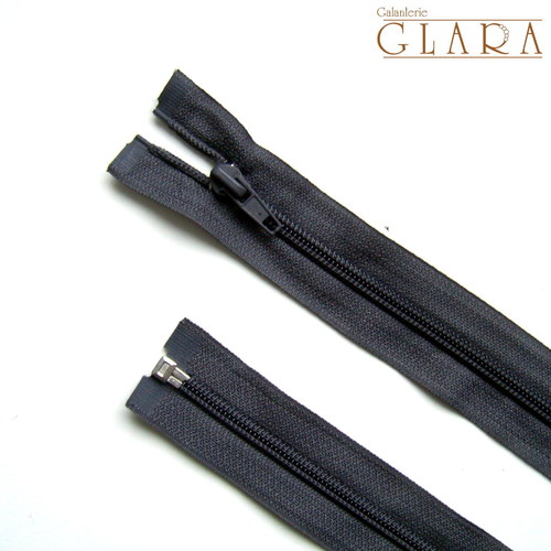 Zip spirálový / 75 cm / tmavě šedý č. 312 / 1 ks