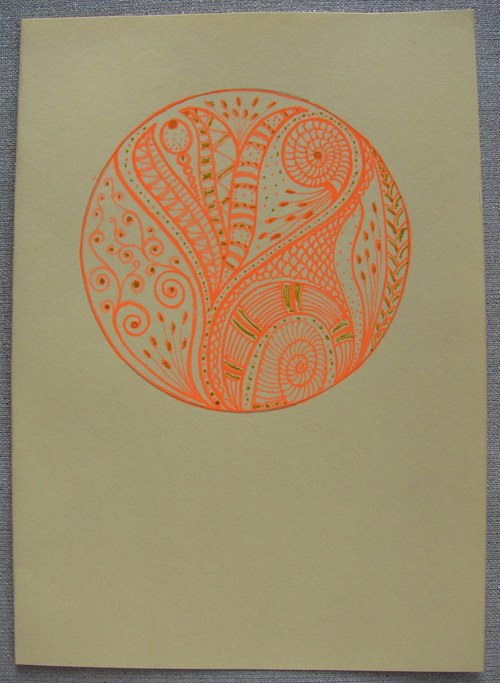 Přáníčko Mandala Zentangle Style — foto 1