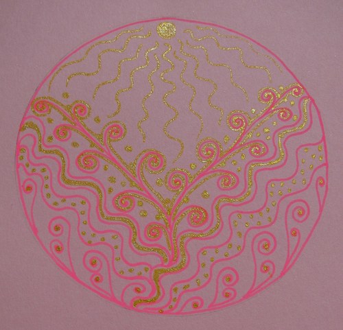 Přáníčko Mandala Zentangle Style — foto 1
