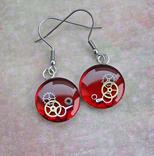 Earings /red/ — foto 1