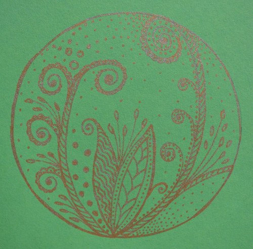 Přáníčko Mandala Zentangle Style — foto 1