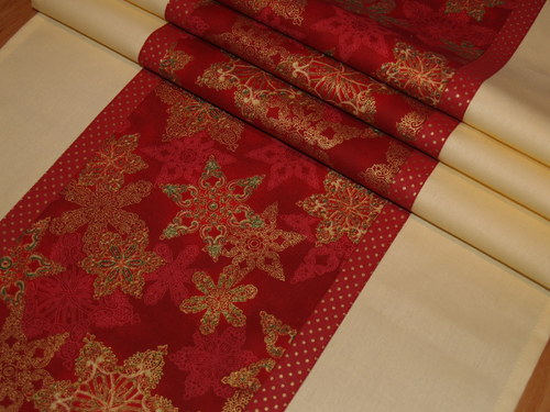 Vánoční běhoun - Red flourish — foto 1