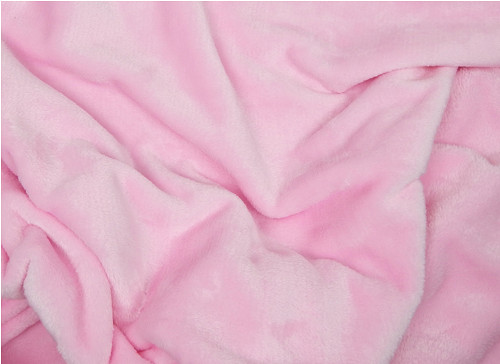 Metráž flanel fleece, wellsoft - světle růžový
