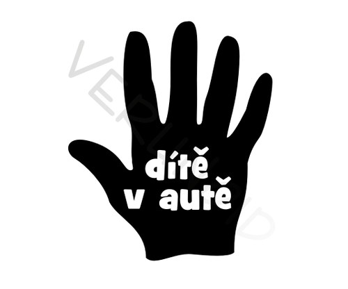 Dítě v autě - ruka — foto 1