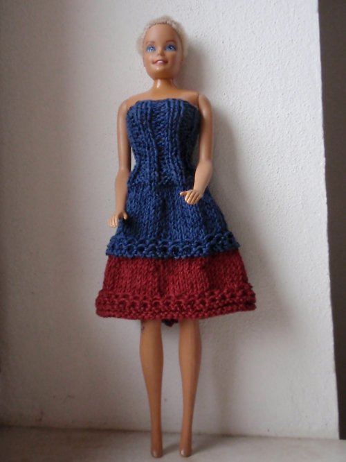 BARBIE- modrovínové šaty — foto 1