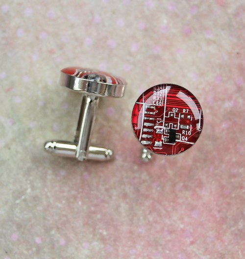 IT manžetové knoflíčky /red/ — foto 1
