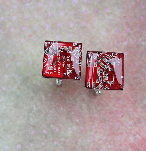IT manžetové knoflíčky /red/ — foto 1