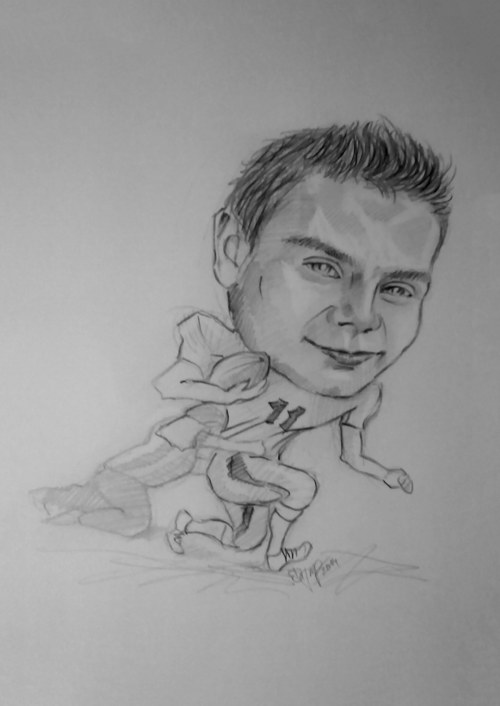 Karikatura - Americký fotbal — foto 1