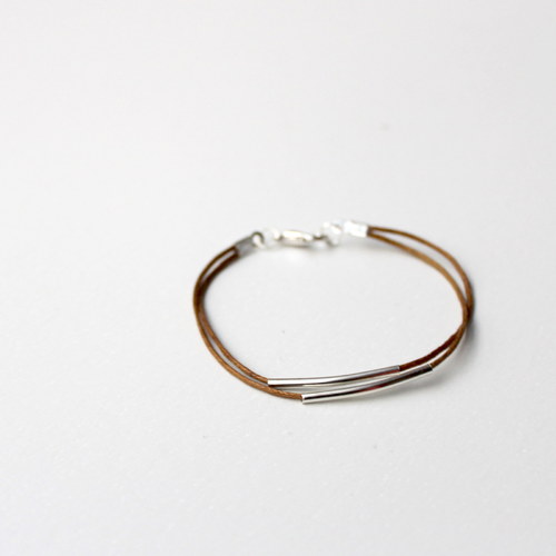 Silver&light brown tube — foto 1