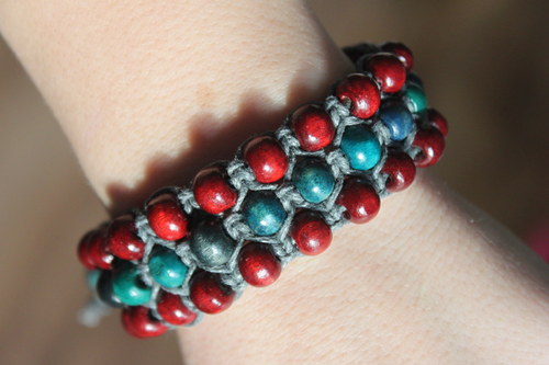 Náramek trojitý / Triple shamballa — foto 1