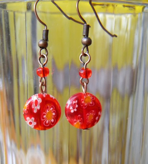 Červené Millefiori — foto 1