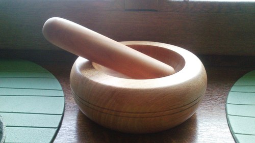 Dřevěná miska - hmoždíř — foto 1