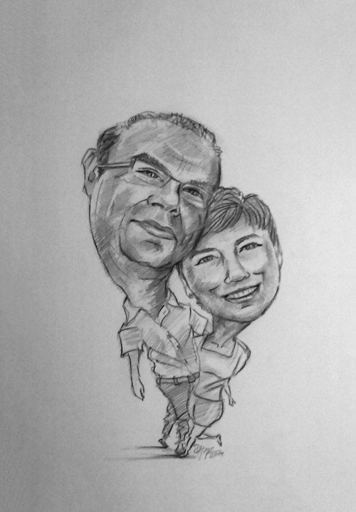 Karikatura - Zamilovaní — foto 1