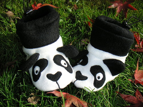 Bačkůrky/capáčky PANDA — foto 1