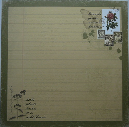 Jednostranná čtvrtka 30,5x30,5 cm
