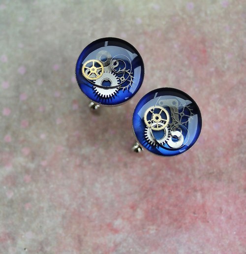 Manžetové knoflíčky /dark blue/ — foto 1